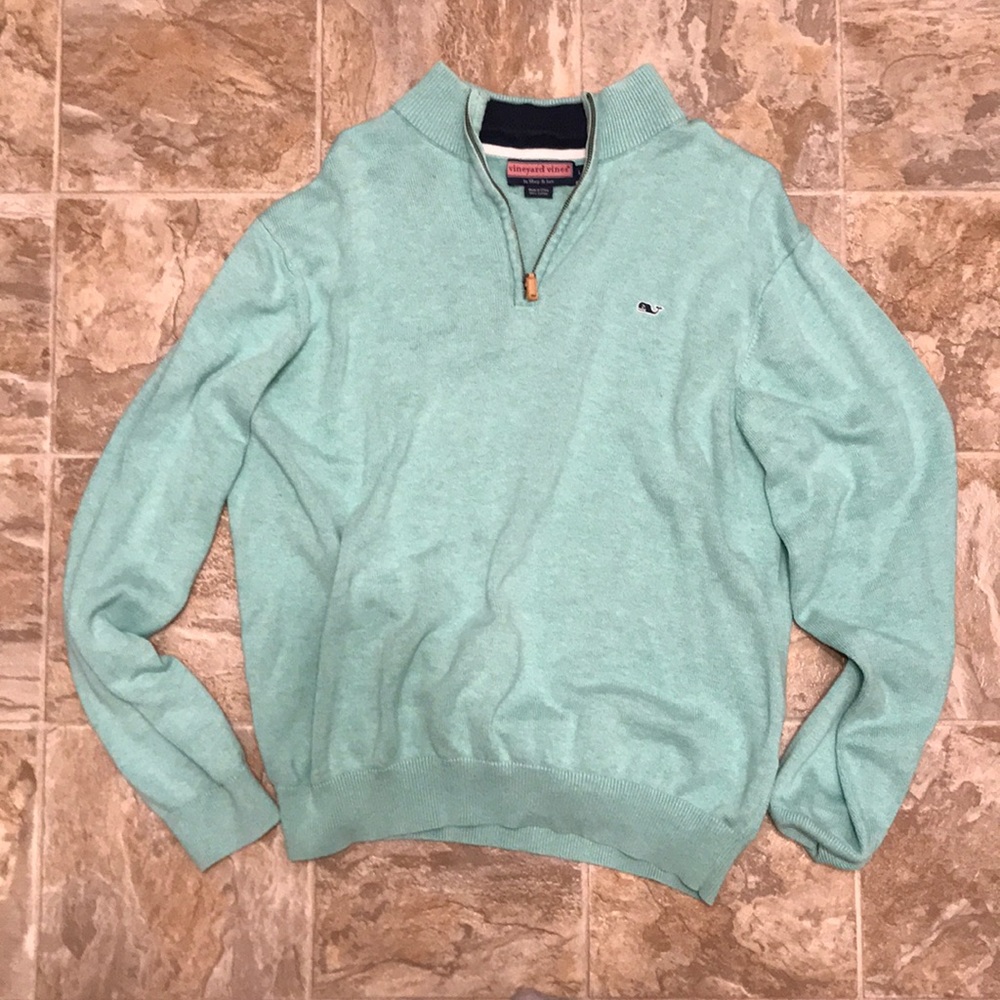 Mint Green Vinyard Vines 1/4 Zip